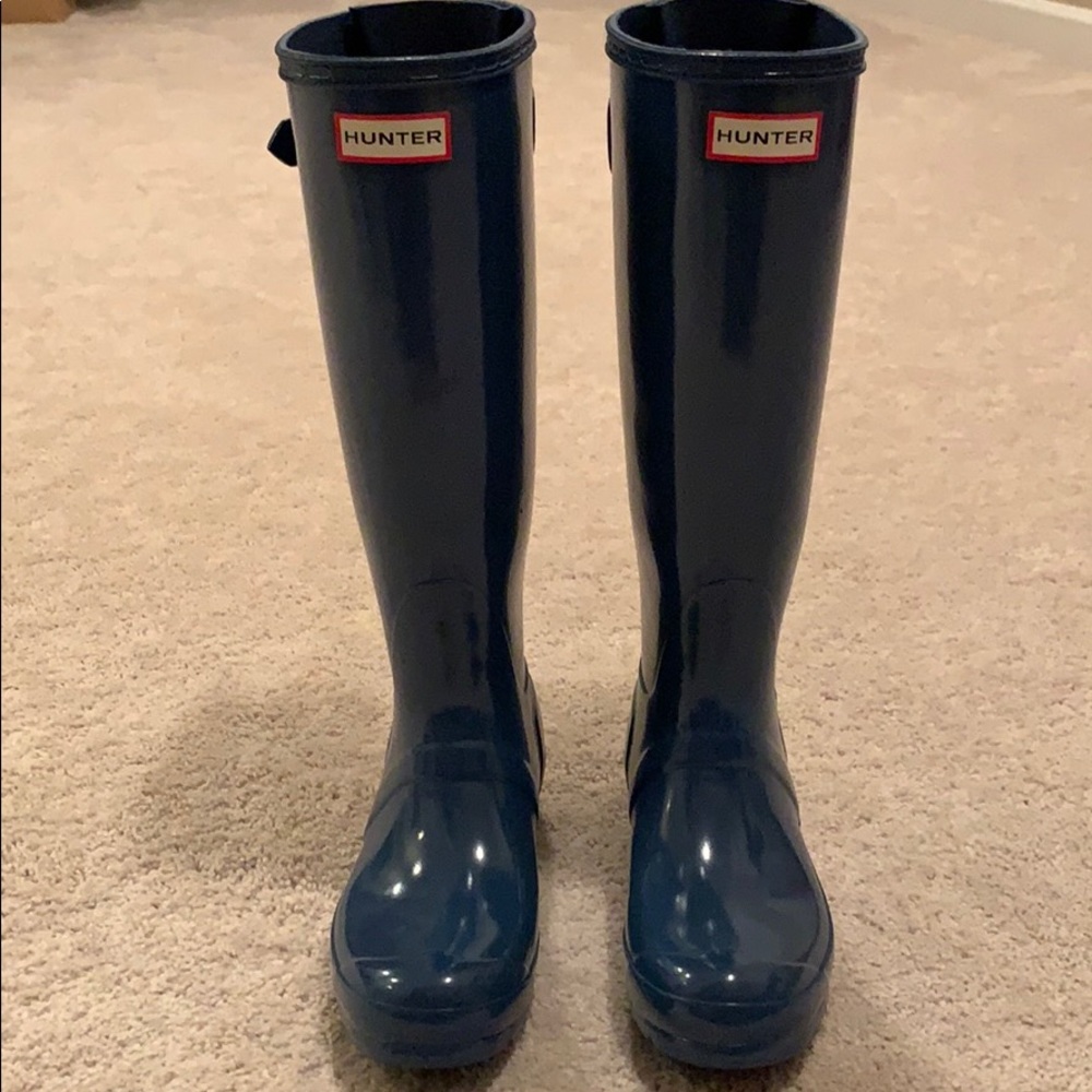 Knee Height Hunter Rain Boots Size 6/EU37